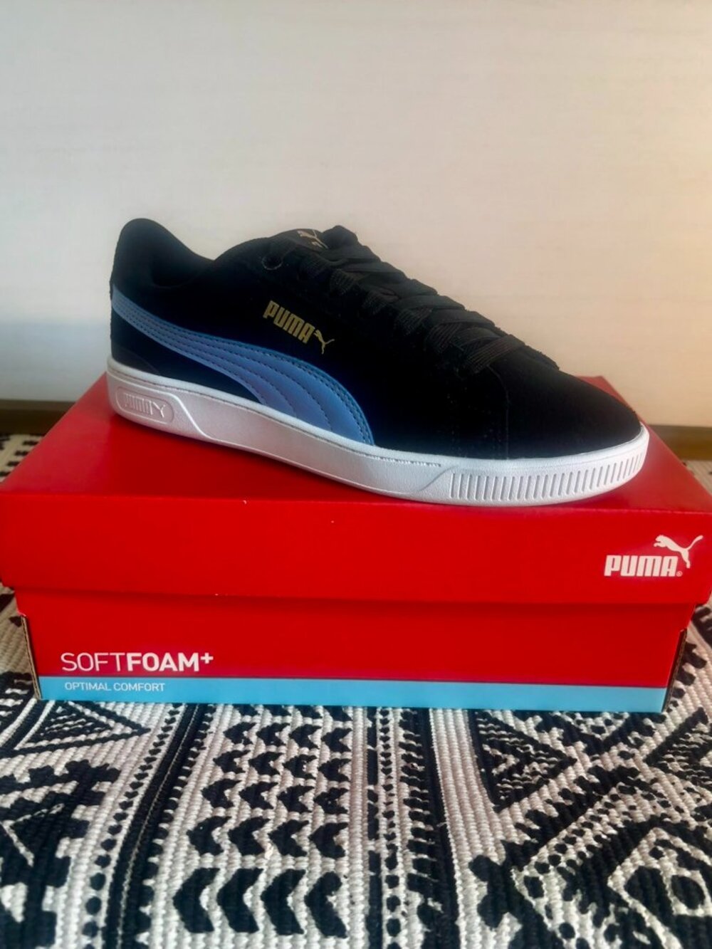PUMA Vikky V3 Black/Blue/Gold/White Soft Foam